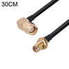 Codo macho SMA a cable adaptador coaxial RF RG174 hembra SMA, longitud: 30 cm