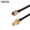 Cable adaptador coaxial RP-SMA macho a RP-SMA hembra RG174 RF, longitud: 1 m