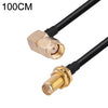 Codo macho RP-SMA a cable adaptador coaxial RF RG174 hembra RP-SMA, longitud: 1 m