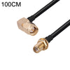 Codo macho SMA a cable adaptador coaxial RF RG174 hembra SMA, longitud: 1 m