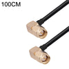 Codo macho SMA a codo macho SMA Cable adaptador coaxial RF RG174, longitud: 1 m