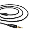 CVJ-V1 Cable de actualización chapado en plata de cobre sin oxígeno de 1,25 m para auriculares MMCX, con micrófono