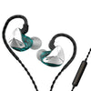 CVJ Demon Double Dynamic Coil HiFi Música Auricular con cable con micrófono (Plata)