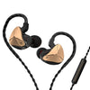 CVJ Demon Double Dynamic Coil HiFi Música Auricular con cable con micrófono (Oro)
