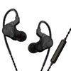 CVJ Mirror Hybrid Technology HiFi Music Auricular con cable con micrófono (negro)