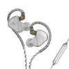 Auricular con cable de música HiFi de tecnología híbrida CVJ con micrófono (luna)