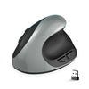 Ratón ergonómico vertical inalámbrico para juegos X10 2.4G (gris)