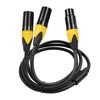 XK303MMF-10 Cable de audio XLR hembra de 3 pines a XLR macho doble, longitud: 1 m