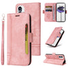 For Nothing Phone 1 BETOPNICE Estuche de cuero para teléfono con hebilla de doble cara (rosa)