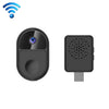 ML18 Mini timbre de video inteligente ultra gran angular compatible con voz bidireccional (negro)