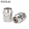 PCF6-03 Conector de montaje rápido neumático de cobre LAIZE