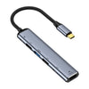 Y004 6 en 1 USB-C/Type-C a HDMI+USB 3.1+Dual USB 2.0+Dual USB-C/Type-C Adaptador multifuncional de interfaz