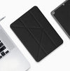 Para iPad 10th Gen 10.9 2022 Mutural Multi-fold Smart Leather Tablet Case (Negro)