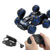 DM-558 Ocho ruedas Stunt Drift Spray Coche de control remoto, Especificación: Control dual (Azul)