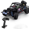 9303E 1:18 Escala completa Control remoto 4WD Coche de alta velocidad (Negro)