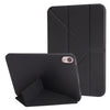 Para iPad 10th Gen 10.9 2022 Millet Texture PU + Silicona 3-folding Leather Tablet Case (Negro)