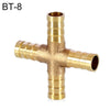 LAIZE 10 piezas Pagoda Componentes neumáticos de cuatro vías, calibre: 8 mm