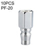 LAIZE PF-20 10 piezas tipo C autobloqueo tubo de aire neumático conector de ajuste rápido