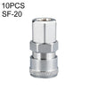 LAIZE SF-20 10 piezas tipo C autobloqueo tubo de aire neumático conector de ajuste rápido