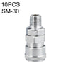 LAIZE SM-30 10 piezas tipo C autobloqueo tubo de aire neumático conector de ajuste rápido