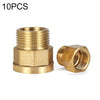 LAIZE 10pcs Diámetro interno y externo de reducción Rosca interna Rosca externa, calibre: 1 punto-2 puntos