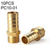 PC10-01 LAIZE 10pcs Componentes neumáticos Pagoda PC Rosca externa