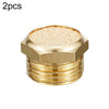LAIZE 10 piezas de silenciador neumático plano semi cobre, calibre: 4 puntos