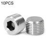 LAIZE 10 piezas de accesorios de conector de enchufe de hierro, calibre: 3 puntos