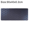 Alfombrilla de teclado antideslizante para juego de superficie de tela de goma, tamaño: 90 x 40 x 0,2 cm (panal azul)