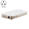S90 DLP Android 9.0 1GB + 8GB 4K Mini proyector inteligente WiFi, enchufe de alimentación: enchufe del Reino Unido (blanco)