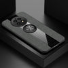 Para Huawei Mate 50 XINLI Costura Tela Textura TPU Caja del teléfono con soporte para anillo (Gris)