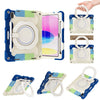 Para iPad 10th Gen 10.9 2022 Armor Contrast Color Silicone + PC Tablet Case (Azul colorido)