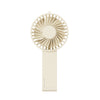 Ventilador eléctrico de mano con cuello colgante WT-F58 (color crema)