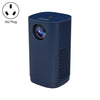 Mini proyector LED portátil T1 480x360 800 lúmenes, especificaciones: enchufe AU (azul)