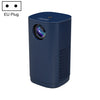 Mini proyector LED portátil T1 480x360 800 lúmenes, especificación: enchufe de la UE (azul)