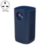 Mini proyector LED portátil T1 480x360 800 lúmenes, especificación: enchufe del Reino Unido (azul)