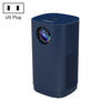 Mini proyector LED portátil T1 480x360 800 lúmenes, especificación: enchufe de EE. UU. (azul)