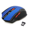 HXSJ A882 6 teclas 2.4G 1600DPI Ratón de oficina inalámbrico ajustable de tres velocidades (azul)