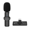 HXSJ F18 2.4G USB-C/Type-C Micrófono inalámbrico Lavalier con reducción de ruido (Negro)