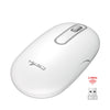 HXSJ T15 2.4GHz 4 Teclas Ratón silencioso inalámbrico (Blanco)