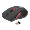 HXSJ X50 2.4G 6 teclas 1600DPI Ratón inalámbrico ajustable de tres velocidades (negro)