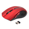 HXSJ X50 2.4G 6 teclas 1600DPI Ratón inalámbrico ajustable de tres velocidades (rojo)