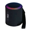 T&G TG373 Subwoofer de altavoz inalámbrico Bluetooth multicolor RGB con luz LED portátil para exteriores (negro)