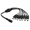 Cable de extensión de conexión de alimentación de 0,42 m 8 en 1 CC hembra a CC macho