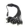 Cable de extensión de conexión de alimentación de 0,5 m 16 en 1 CC hembra a CC macho