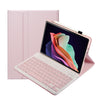 Para Huawei MatePad 11 2023 AHW13 Textura de piel de cordero Estuche de cuero con teclado Bluetooth desmontable ultrafino (Rosa)