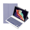Para Huawei MatePad 11 2023 AHW13 Textura de piel de cordero Estuche de cuero con teclado Bluetooth desmontable ultrafino (Púrpura)