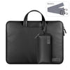 Bolsa interior impermeable para computadora portátil de PU con paquete de energía, tamaño: 13 / 14 pulgadas (negro)