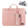Bolsa interior impermeable para computadora portátil de PU con paquete de energía, tamaño: 15 pulgadas (oro rosa)