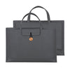 Bolsa interior portátil para portátil con botón de hilo elástico universal de 15-16 pulgadas (gris oscuro)